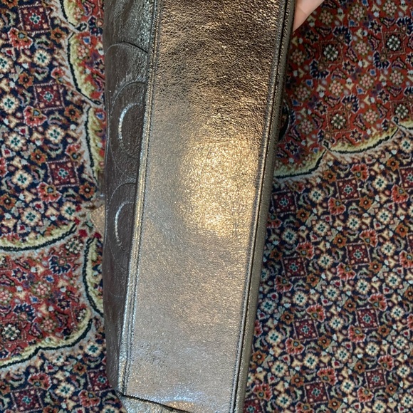 Coach metallic neutral gold/silver tote - Picture 7 of 7